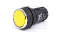 Кнопка MB, желтая, без фиксации, плоская, 1NO, 3A 230V AC15, 22mm, IP50