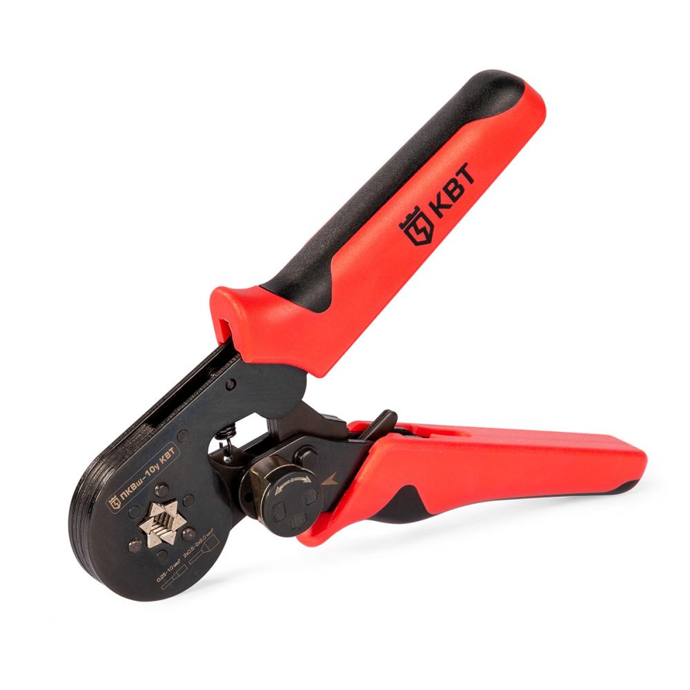 Пресс-клещи для опрессовки втулочных наконечников до 10 мм² ПКВш-10у (КВТ)