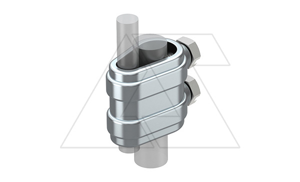 Зажим 223 O DIN ZN для соединения проводников Ø8-10мм/Ø16мм, гор. оцинк.