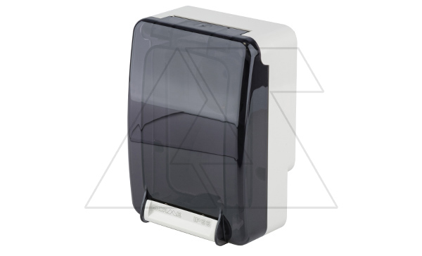 Розетка встраиваемая SCHUKO 2P+E 16A/250V, со шторками, с поворотным механизмом, M95(95x95mm), IP66, серия PROTECTA