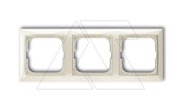 Basic 55 - Рамка на 3 поста (шале-белый)