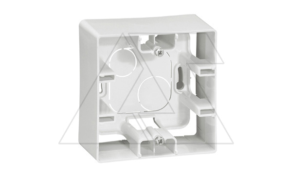 Etika - Коробка для наклад. монтажа 1пост (белый)