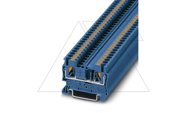 Клемма проходная PT 2,5 BU /5,2mm, push-in, 2 присоед., 2,5(max 4)mm2, 24A, 800V, синяя Клемма проходная PT 2,5 BU /5,2mm, push-in, 2 присоед., 2,5(max 4)mm2, 24A, 800V, синяя