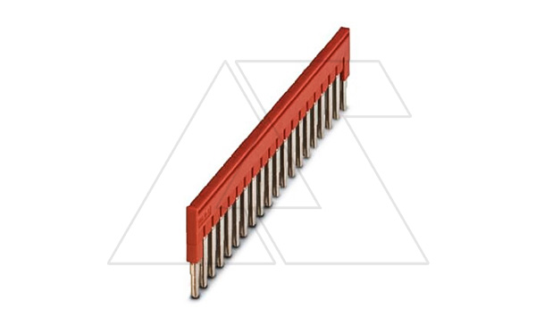Перемычка FBS 20-5 на 20 полюсов, для клемм 5,2mm, 24A, красная Перемычка FBS 20-5 на 20 полюсов, для клемм 5,2mm, 24A, красная