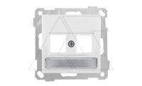 21 - Адаптер для разъемов Keystone, с маркировкой, двойной, белый 21 - Адаптер для разъемов Keystone, с маркировкой, двойной, белый