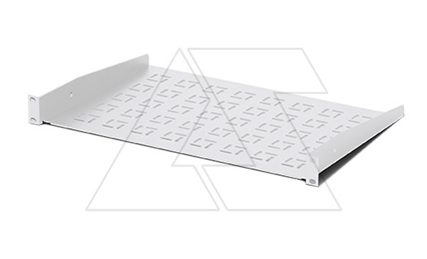 Полка для 19” щита, стационарная, 2U, Г=500мм, нагрузка 30кг, RAL7035
