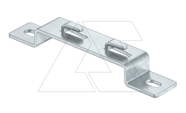 Скоба DBLG 20 100 FS дистанционная, для безболтового крепления проволочных лотков, В=100мм, конв. оцинк.