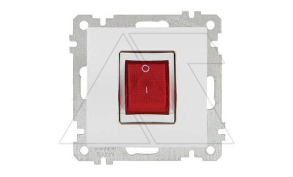 21 - Выключатель отопителя, винт. зажимы, белый 21 - Выключатель отопителя, винт. зажимы, белый