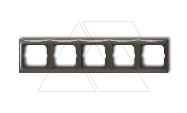 Basic 55 - Рамка на 5 постов (шато-черный)