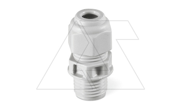 Ввод кабельный PG13 с гайкой с мембраной, диаметр кабеля 7_12mm, GW 750°C, UV-resistant, IP66, серый RAL7035 Ввод кабельный PG13 с гайкой с мембраной, диаметр кабеля 7_12mm, GW 750°C, UV-resistant, IP66, серый RAL7035
