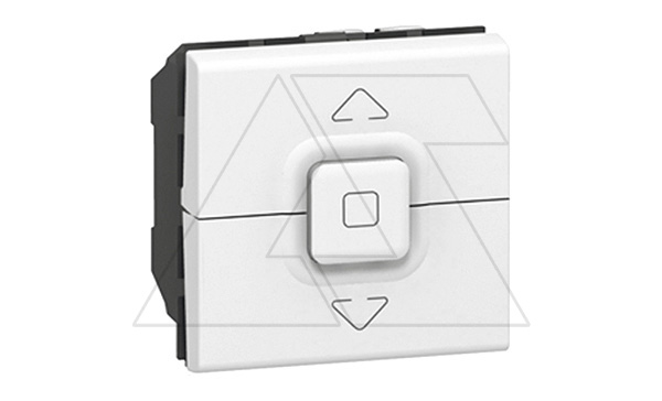 Mosaic - Выключатель для управления жалюзи 500Вт, 2М, пруж. зажимы, белый