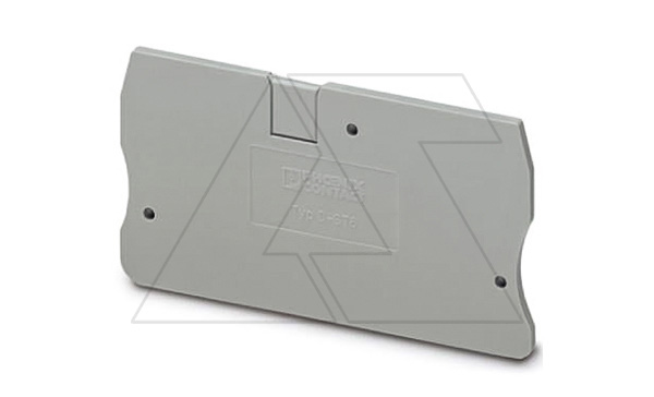 Крышка концевая D-ST 6 /2,2mm, для пружинных клемм ST 6, серая Крышка концевая D-ST 6 /2,2mm, для пружинных клемм ST 6, серая