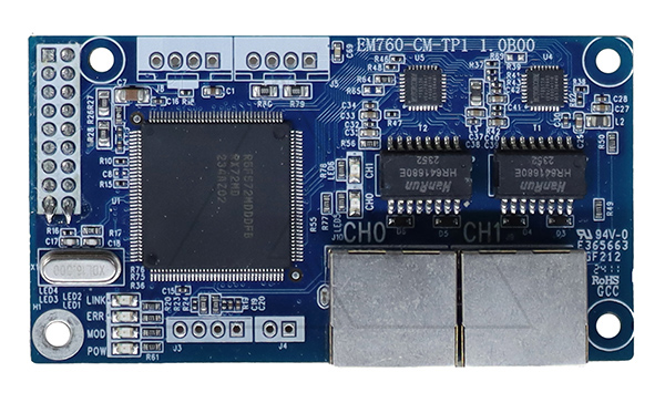 Коммуникационная плата EM760-CM-TP1, интерфейс Modbus TCP, для EM760