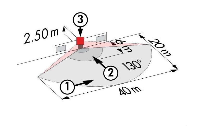 Датчик движения B.E.G. RC-plus next N 130 коричневый от интернет-магазина amperkin.by