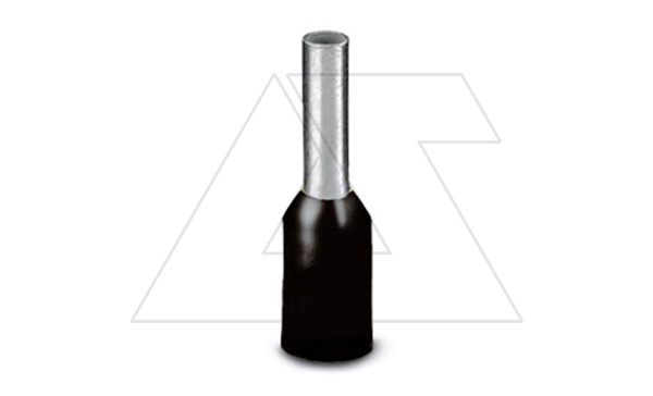 Кабельный наконечник AI 1,5 - 8 BK изолированный, сечение 1,5mm2, длина 8mm, черный (упак. 100шт.) Кабельный наконечник AI 1,5 - 8 BK изолированный, сечение 1,5mm2, длина 8mm, черный (упак. 100шт.)