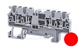 Клемма проходная CX2.5/4R /5x74,7mm, пружинная, 4 присоед., 2,5(max 4)mm2, 24A, 1000V, красная от интернет-магазина amperkin.by Клемма проходная CX2.5/4R /5x74,7mm, пружинная, 4 присоед., 2,5(max 4)mm2, 24A, 1000V, красная от интернет-магазина amperkin.by