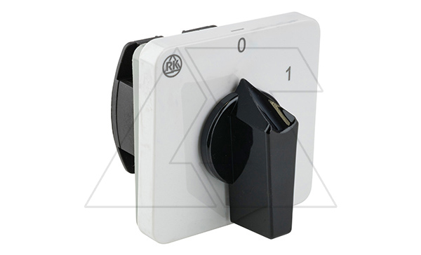 Переключатель BS 32 91 U, 2P, 32A, тип 0-1 (60°), 2NO на 1, 5kW(230VAC по АС-23), на дверь, фронт IP40