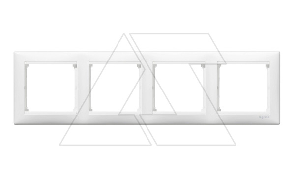 Valena - Рамка 4 поста верт/гориз, белая (инд. упаковка)