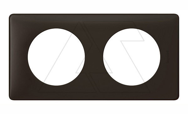 Celiane - Рамка 2 поста черная перкаль