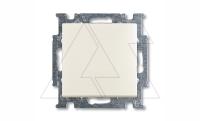 Basic 55 - Переключатель на 2 направления двухклавишный (шале-белый)