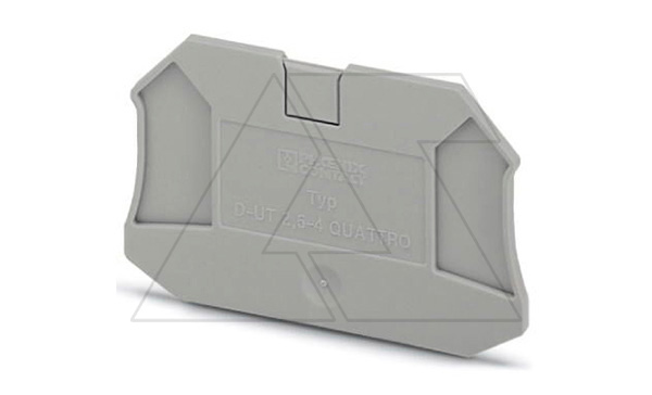 Крышка концевая D-UT 2,5/4-QUATTRO /2,2mm, для винтовых клемм UT 2,5..4-QUATTRO, серая Крышка концевая D-UT 2,5/4-QUATTRO /2,2mm, для винтовых клемм UT 2,5..4-QUATTRO, серая