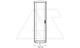 Щит телекоммуникационный 19", 42U, ВxШxГ 2010x600x600мм, DYNAmic Basic, напольный, перед. дверь стекло, задняя глухая металлич., черный от интернет-магазина amperkin.by