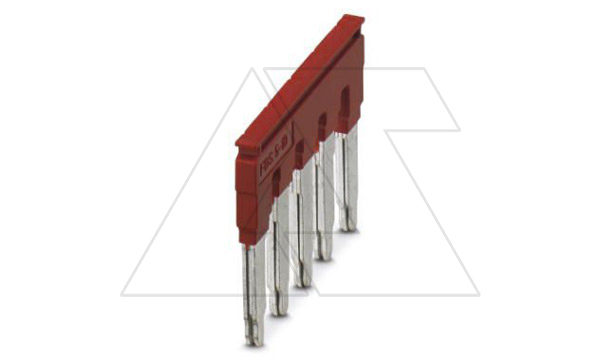 Перемычка FBS 5-10 на 5 полюсов, для клемм 10,2mm, 57A, красная Перемычка FBS 5-10 на 5 полюсов, для клемм 10,2mm, 57A, красная