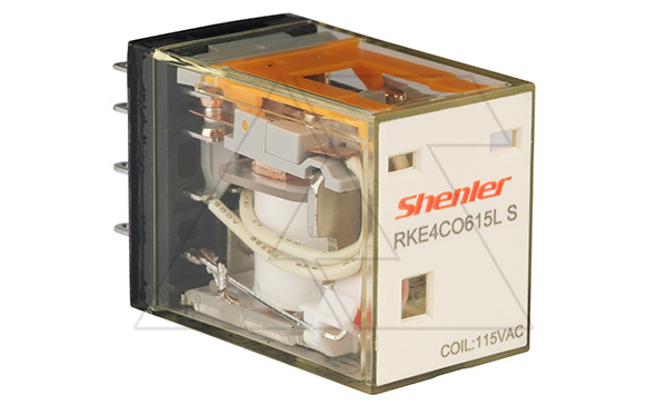 Реле  RKE4CO615LS, 4CO, 5A(250VAC/30VDC), 115VAC, LED, IP62 Реле  RKE4CO615LS, 4CO, 5A(250VAC/30VDC), 115VAC, LED, IP62