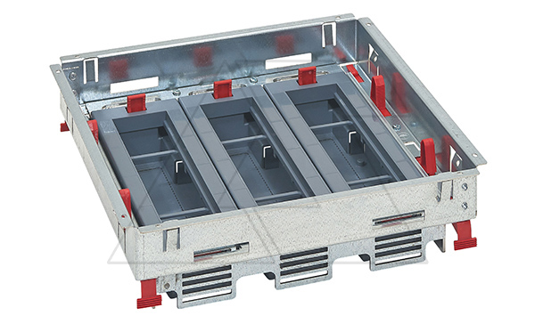 Основание монтажной коробки, горизонтальный монтаж, 24M(3x8), Hmin=80mm