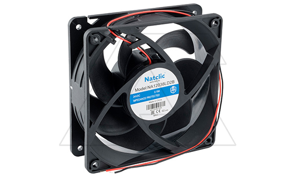 Вентилятор осевой NA, 120x120x38мм, 24VDC, 161м3/ч, 4,56Вт, 2300об/мин, 40дБА, подшипник качения