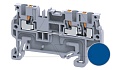 Клемма проходная CP1.5/3BU /3,5x56,1mm, push-in, 3 присоед., 1,5(max 2,5)mm2, 15A, 600V, синяя от интернет-магазина amperkin.by Клемма проходная CP1.5/3BU /3,5x56,1mm, push-in, 3 присоед., 1,5(max 2,5)mm2, 15A, 600V, синяя от интернет-магазина amperkin.by