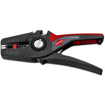 Стриппер автоматический c кабелерезом PreciStrip16, быстросменный блок ножей, зачистка: 0.08 - 16 мм (AWG 28 - 5), L-195 мм (KNIPEX)