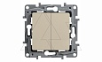 Etika - Переключатель на 2 направления двухклавишный (сл.кость) от интернет-магазина amperkin.by