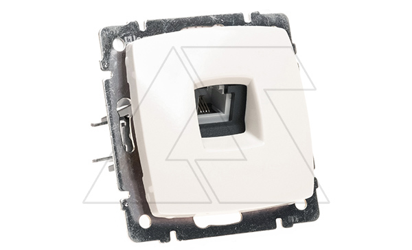 Suno - Розетка телефонная 1хRJ-11 4 конт. (сл.кость)