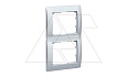 Galea Life - Рамка на 2 поста вертикальная, Aluminium от интернет-магазина amperkin.by