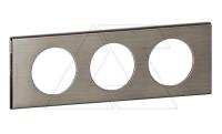 Celiane - Рамка 3 поста фактурная сталь