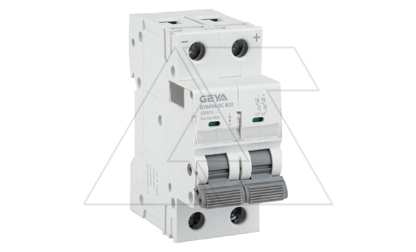 Авт. выкл. GYM9HDC-2P-10B, 2P, 10A, хар-ка B, 6kA, 250VDC, 2M Авт. выкл. GYM9HDC-2P-10B, 2P, 10A, хар-ка B, 6kA, 250VDC, 2M