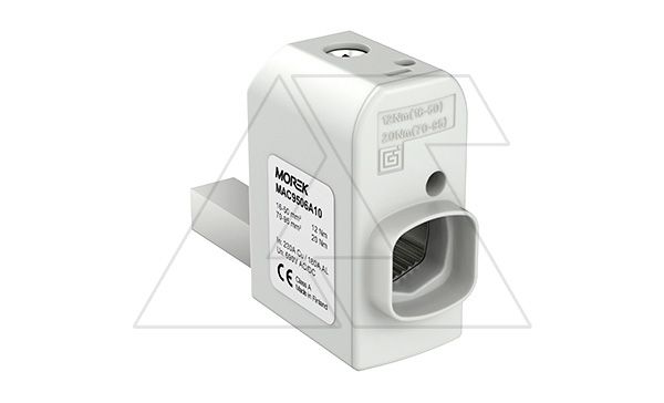 Коннектор SR95L 1xAl/Cu, 16_95mm², 230/180A Al/Cu, 690V, левосторонний Коннектор SR95L 1xAl/Cu, 16_95mm², 230/180A Al/Cu, 690V, левосторонний