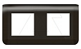Mosaic - Рамка 2х2М, горизонтальная, матовый черный (суппорт 80252 или 2х80251) от интернет-магазина amperkin.by