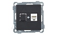 21 - Розетка 1хRJ-45 кат. 5e UTP, черный мат от интернет-магазина amperkin.by