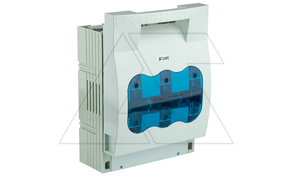 Держатель-разъединитель вставок плавких HR17-400-3, горизонтальный, 3P, 400A, 690VAC, накладной монтаж, для NH2