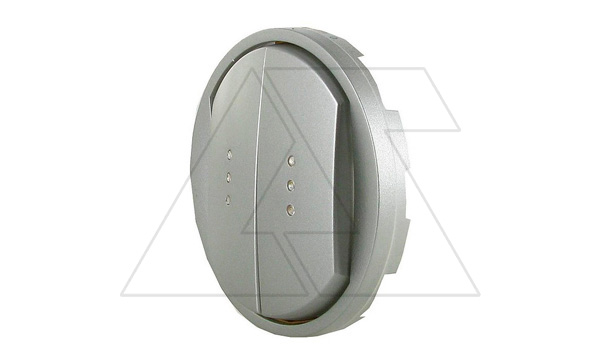 Celiane - Лицевая панель для выключателя двойного с индикацией титан