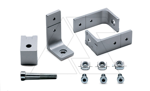 Уголки для крепления С-образной рейки WTSU-001 в щите Ш≥1000мм, 3шт + компенсационный упор
