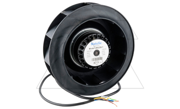 Вентилятор радиальный NA, ⌀220x71мм, 230VAC, 860м3/ч, 98Вт, 2480об/мин, 74дБА, подшипник качения