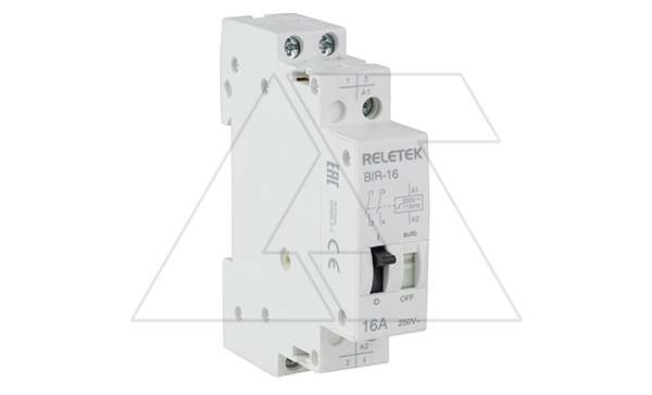 Реле бистабильное BIR-16/20-AC230/DC110V, 2NO, 16A(250VAC), 230VAC, с перекл., 1M