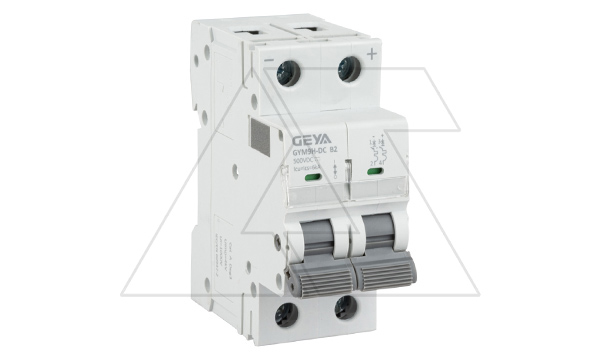 Авт. выкл. GYM9HDC-2P-2B, 2P, 2A, хар-ка B, 6kA, 250VDC, 2M Авт. выкл. GYM9HDC-2P-2B, 2P, 2A, хар-ка B, 6kA, 250VDC, 2M