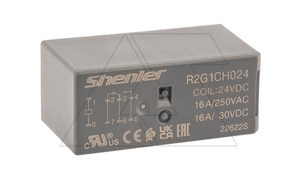 Реле R2G1CH024, 1CO, 16A(250VAC/30VDC), 24VDC,  растр. 5mm Реле R2G1CH024, 1CO, 16A(250VAC/30VDC), 24VDC,  растр. 5mm