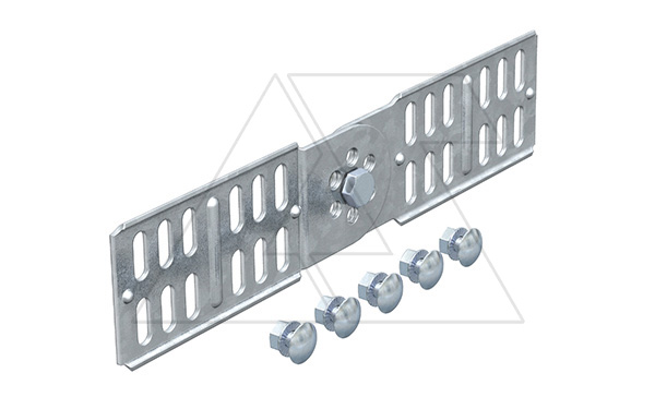 Соединитель RGV 60 FS шарнирный, для лотков высотой борта 60мм, конв. оцинк.