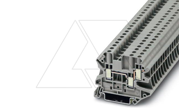 Клемма проходная UT 4-TWIN /6,2mm, винтовая, 3 присоед., 4(max 6)mm2, 32A, 500V, серая Клемма проходная UT 4-TWIN /6,2mm, винтовая, 3 присоед., 4(max 6)mm2, 32A, 500V, серая