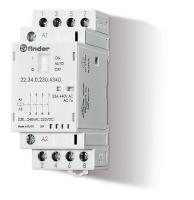 Контактор 22.34.0.230.4320, 4NO, 25A(250VAC/30VDC), 230VAC/DC Контактор 22.34.0.230.4320, 4NO, 25A(250VAC/30VDC), 230VAC/DC